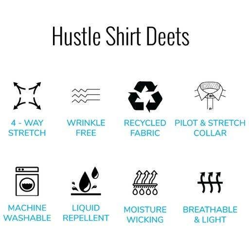 Black Hustle Dress Shirt - Long Sleeve