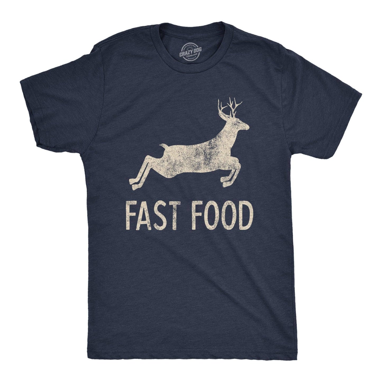 Fast Food Deer Mens Funny Hunting T shirt