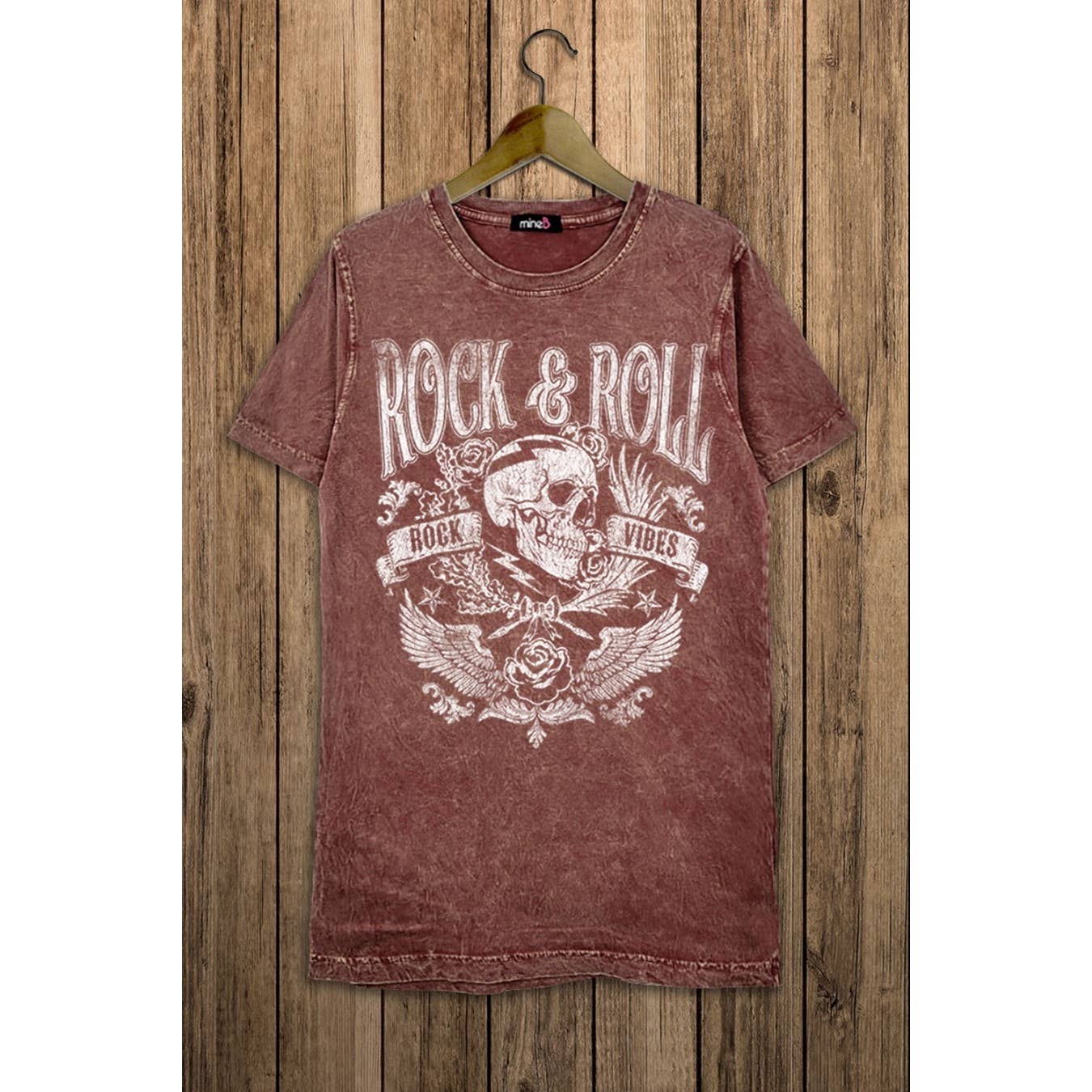 ROCK AND ROLL VIBES MINERAL WASH TEE