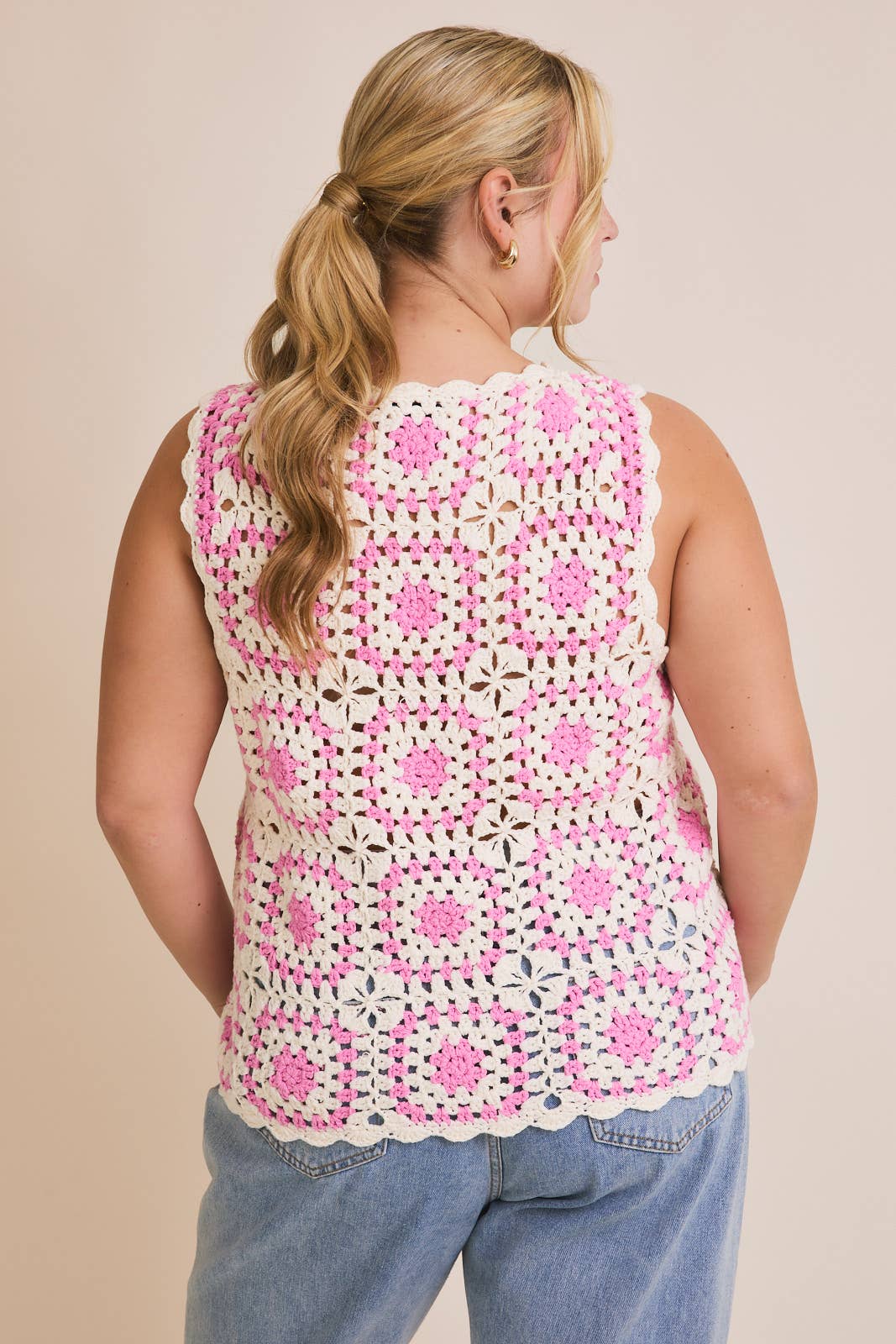 PLUS CROCHET TANK