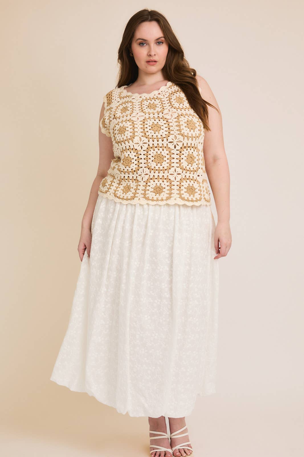 PLUS CROCHET TANK