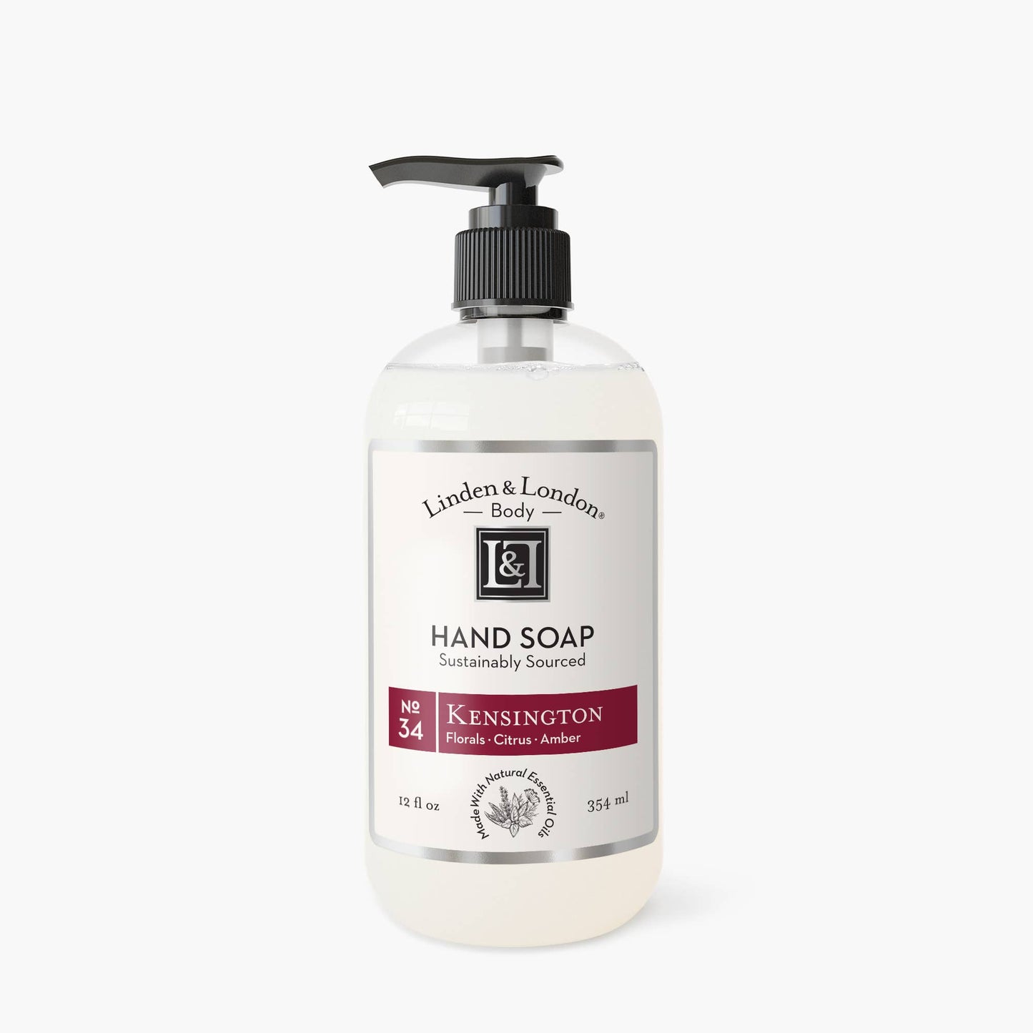 Organic Hand Soap – Lime, Patchouli & Vetyver – 12 oz- No. 34 Kensington