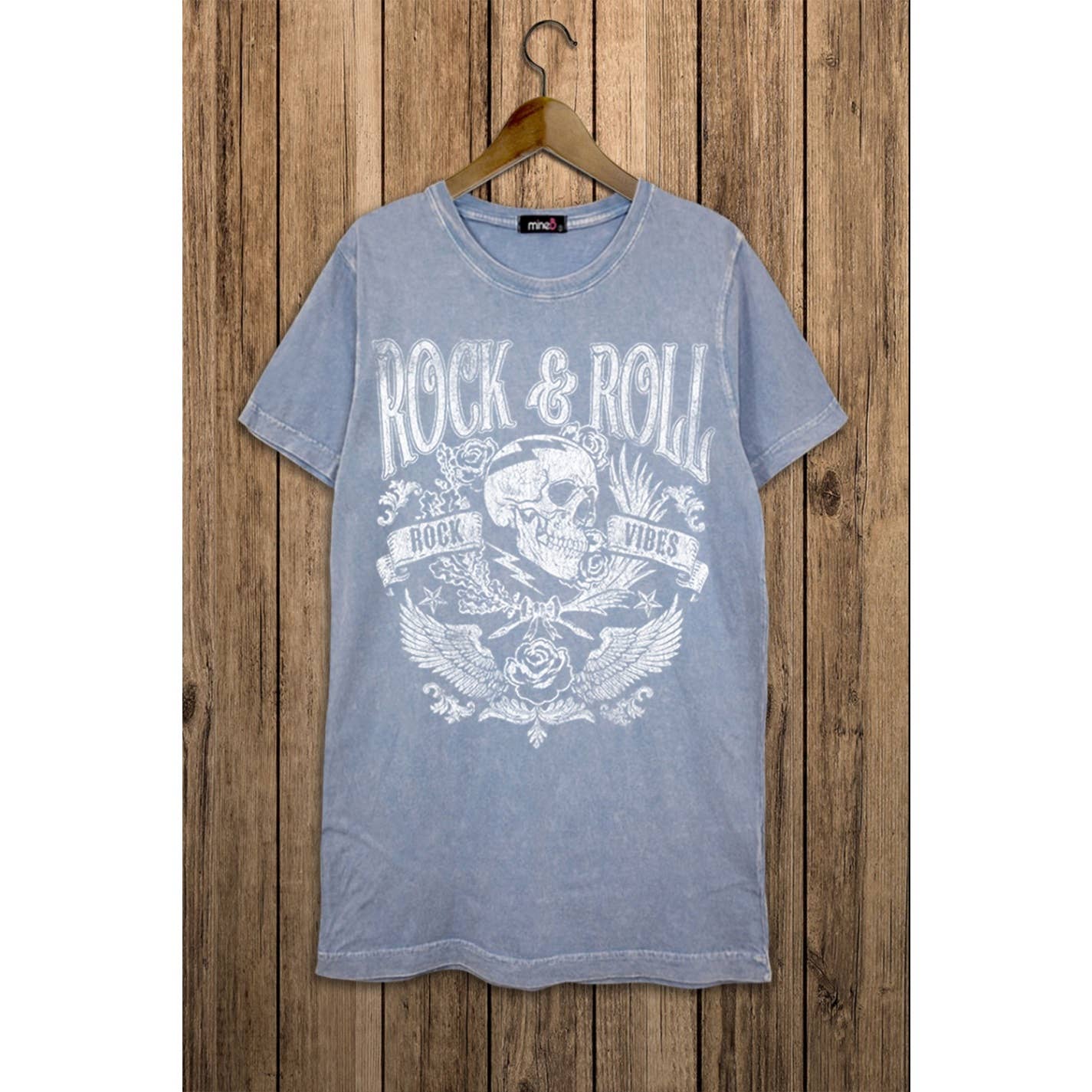 ROCK AND ROLL VIBES MINERAL WASH TEE