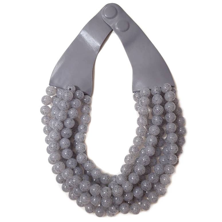 *BEST* NEW BELLA CHUNKY BEADED LAYERED MAGNETIC NECKLACE