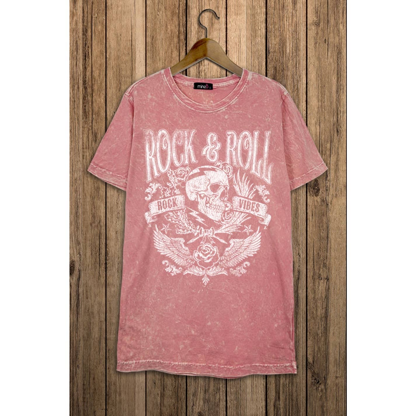 ROCK AND ROLL VIBES MINERAL WASH TEE