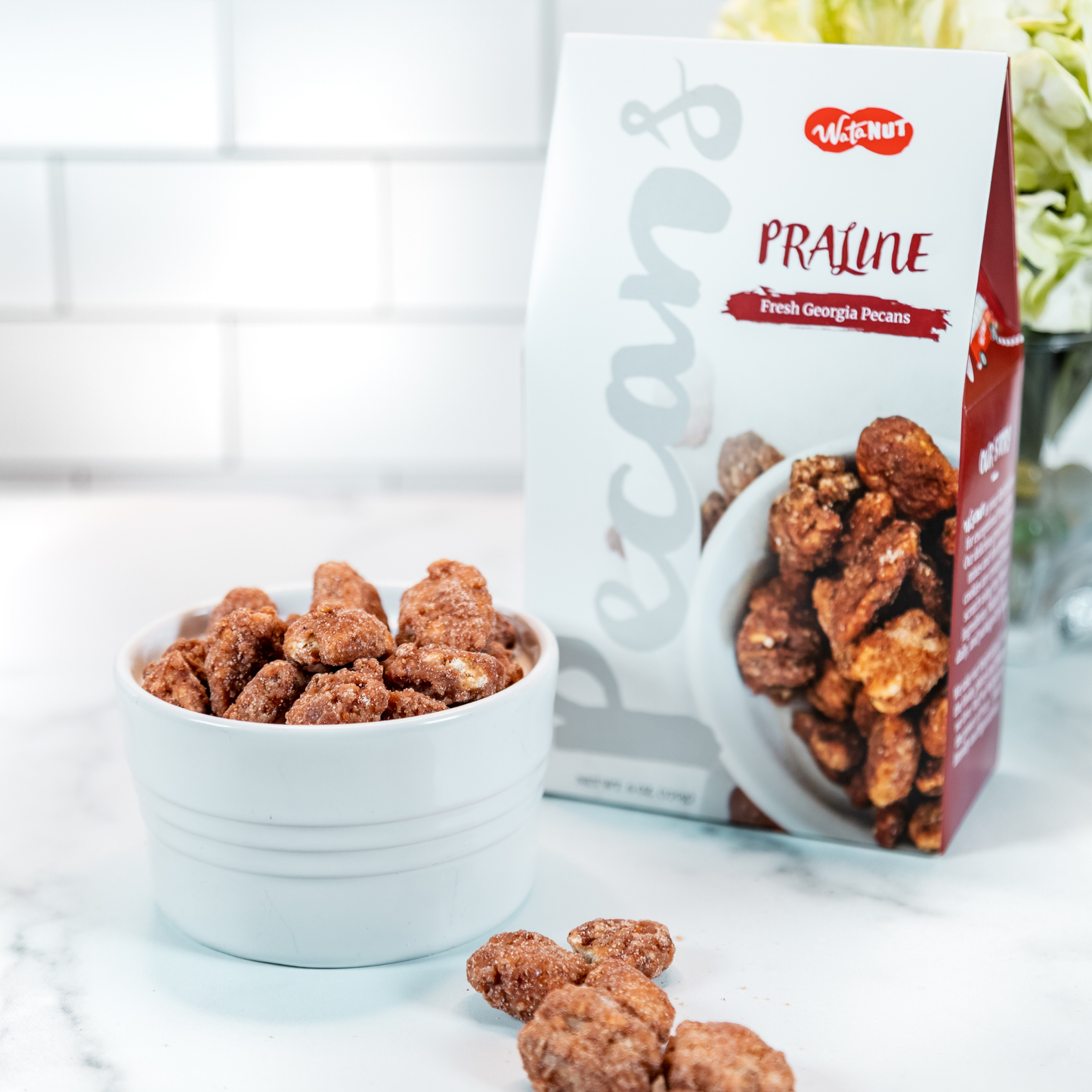Sweet Southern Praline Pecans – 6 oz Grab & Go Box