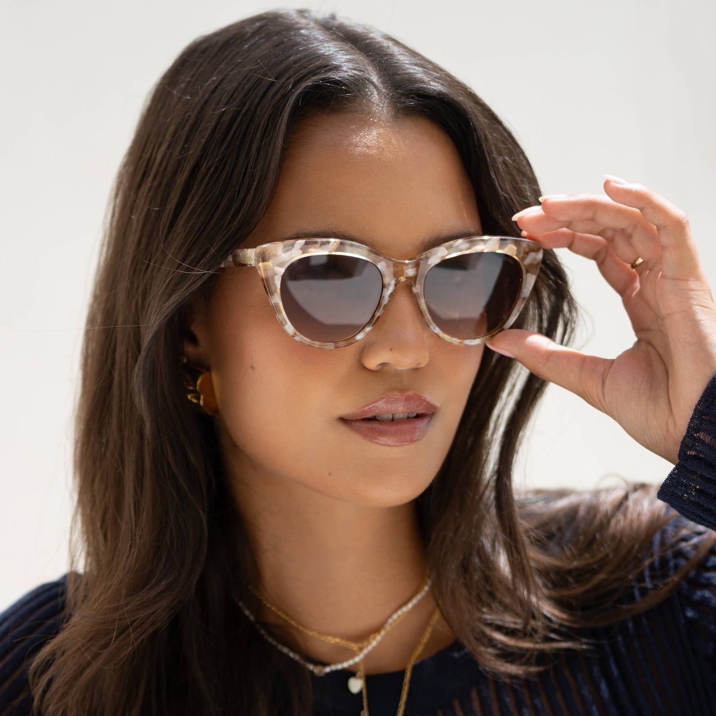 Lily Acetate Womens Cat Eye Sunglasses