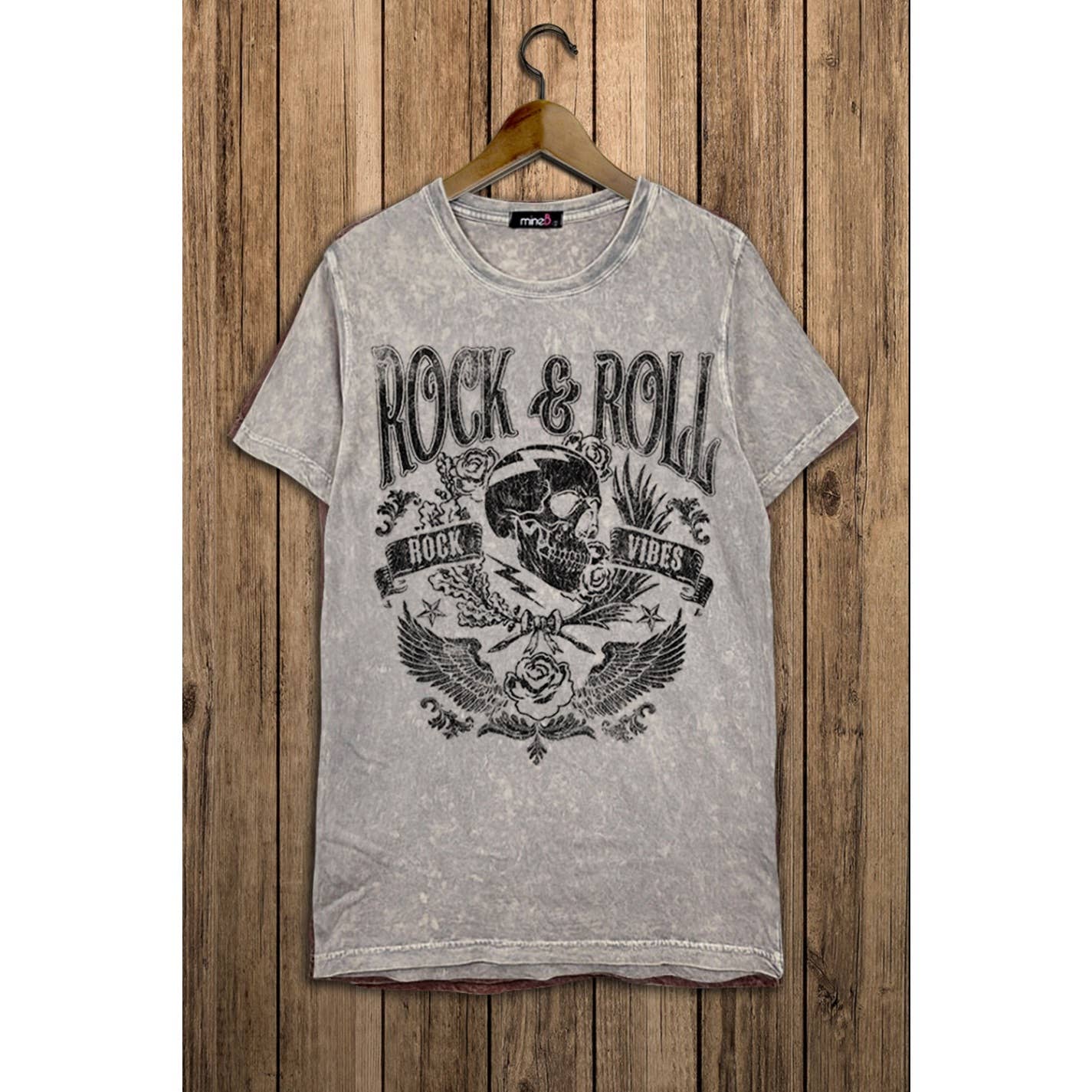 ROCK AND ROLL VIBES MINERAL WASH TEE