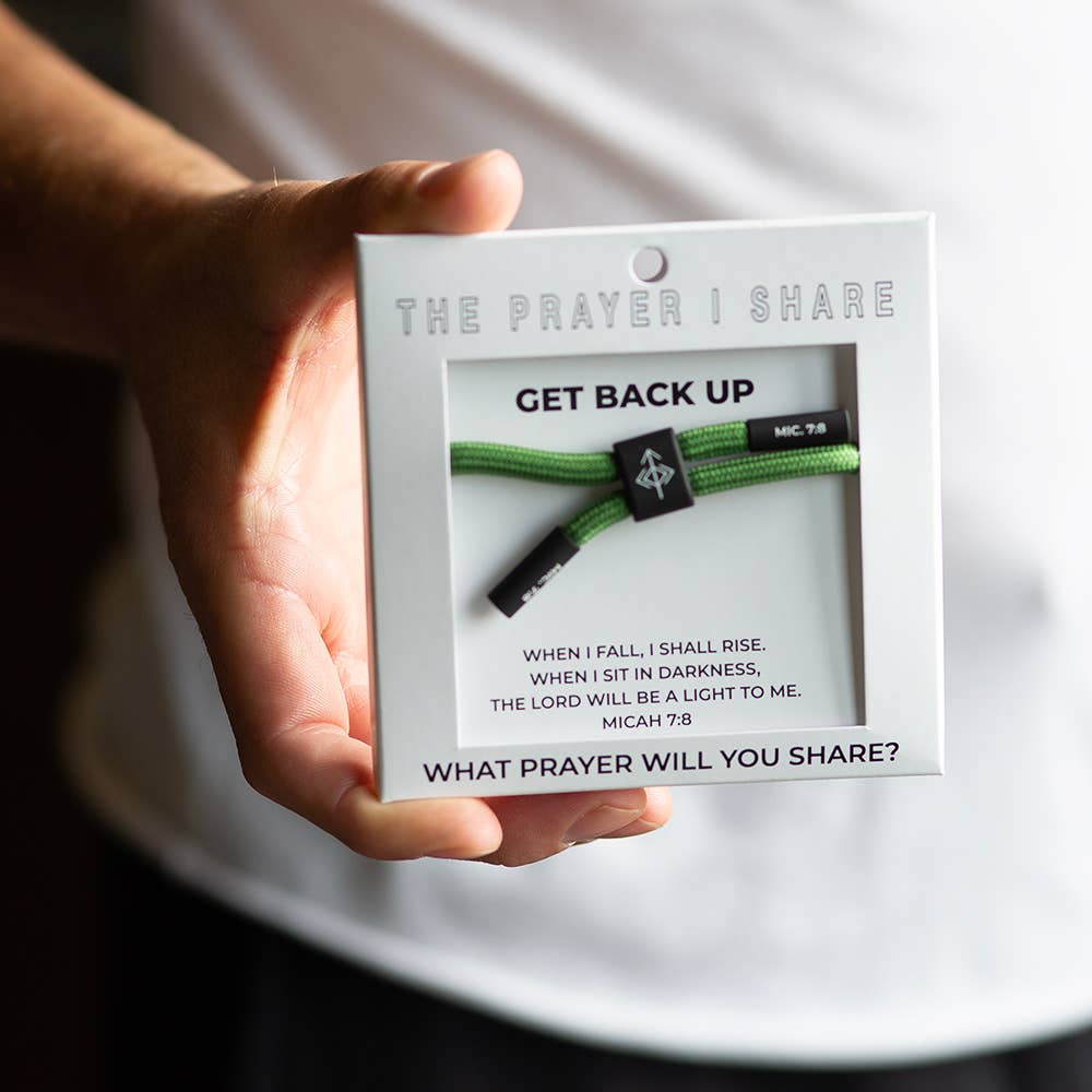 GET BACK UP Bracelet, Christian Cord Bracelet