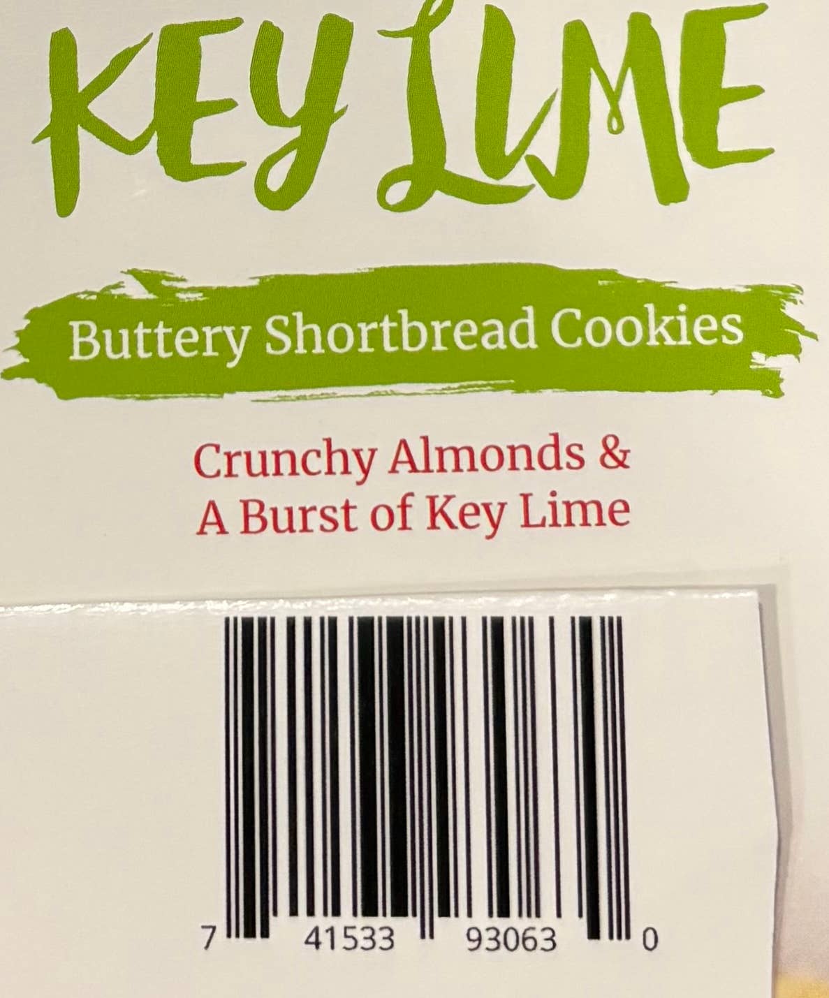 Key Lime Shortbread Cookies – 4 oz Grab & Go Box