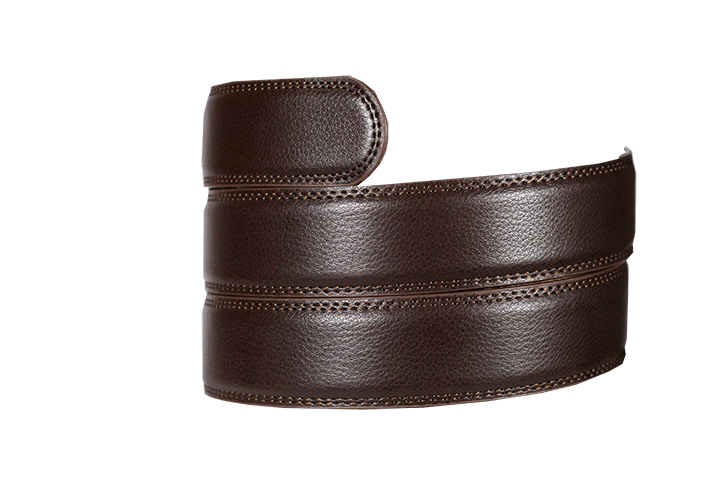 Espresso Leather Ratchet Belt Strap – Adjustable & Trim-to-Fit, Buckle Sold Separately