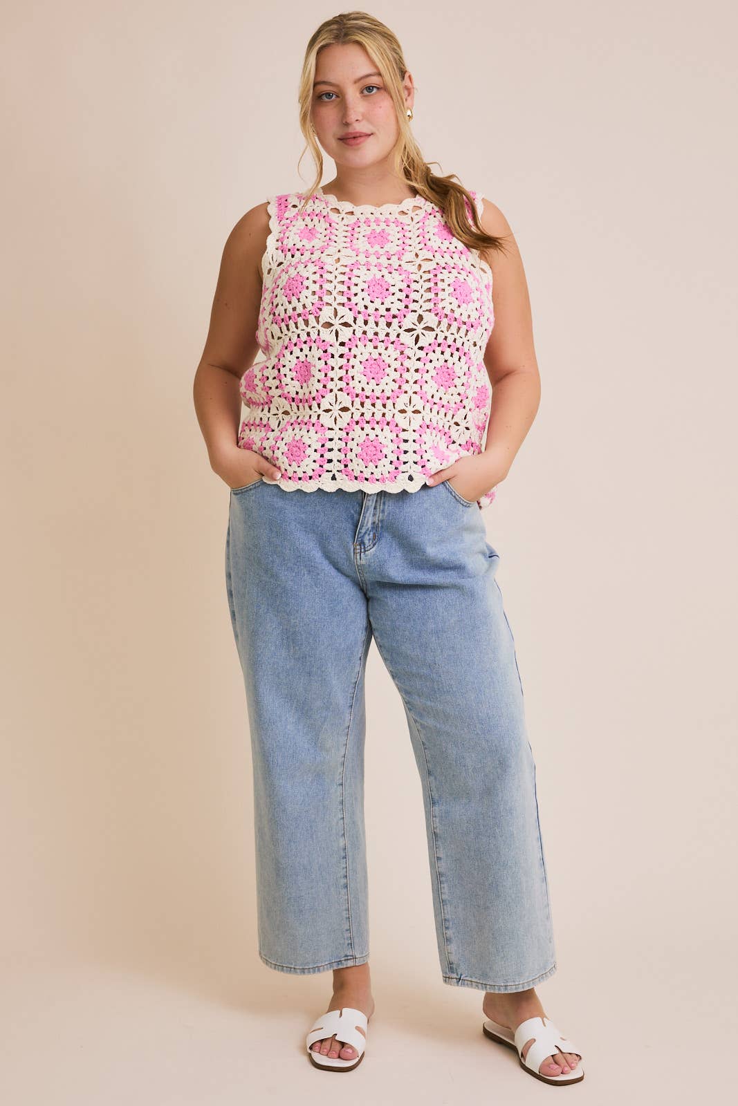 PLUS CROCHET TANK