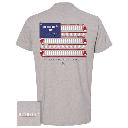 Gray t-shirt with 'Southern Limit' graphic on the back, displayed against a white background.