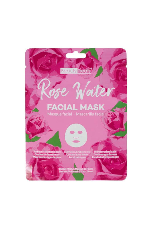 Beauty Treats 227 Rose Water Facial Mask Sheet