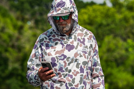 OLE BOY Performance Hooded Tee - Brown Duck Camo