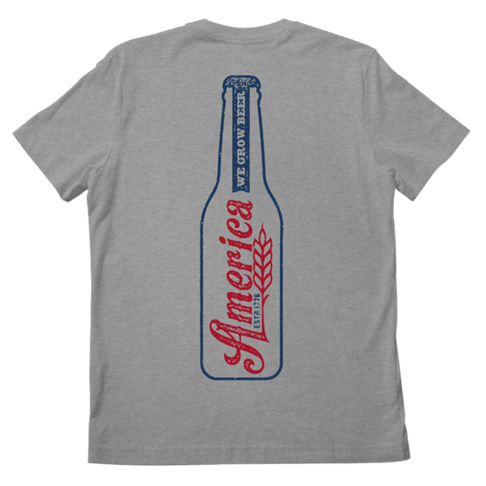 America We Grow Beer Longneck Tee