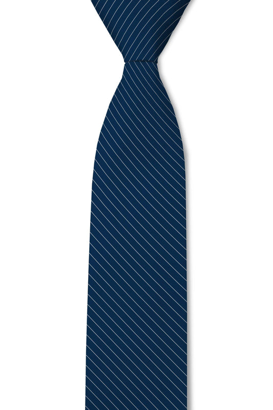 Harvey – Navy Blue Pinstripe Tie