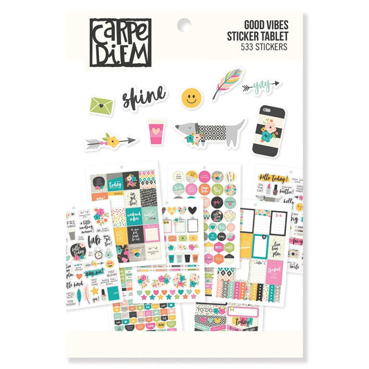 Good Vibes Sticker Tablet – 533 Fun & Motivational Stickers